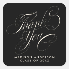 クラススクリプトグラードパーティーありがとう封筒用シール スクエアシール