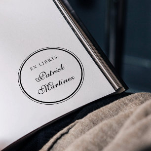 クラススクリプトタイポグラフィEx Libris名前をカスタムする ラバースタンプ