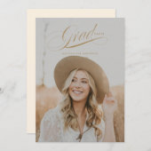 クラススクリプト卒業発表カード 招待状 (正面/裏面)