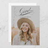 クラススクリプト卒業発表カード 招待状 (正面/裏面)