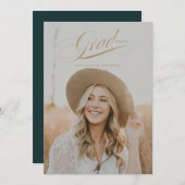 クラススクリプト卒業発表カード 招待状 (正面/裏面)