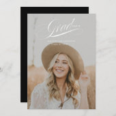 クラススクリプト卒業発表カード 招待状 (正面/裏面)