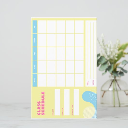 クラススケジュール (スタンド正面)