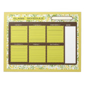 クラススケジュール ノートパッド (正面)