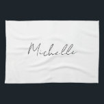 クラスススタイリッシュクリプト名前の追加 キッチンタオル<br><div class="desc">このデザインは人与え々の自信は明らかだシンプルが、同時にすべての注目を引き付けるだろう、あなたのためだけである。</div>