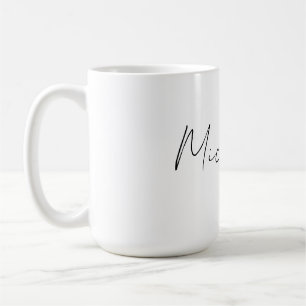 クラスススタイリッシュクリプト名前の追加 コーヒーマグカップ