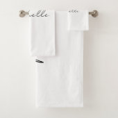 クラスススタイリッシュクリプト名前の追加 バスタオルセット (インサイチュ)