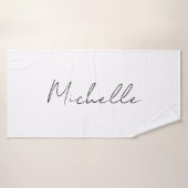 クラスススタイリッシュクリプト名前の追加 バスタオル (バスタオル)