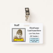 クラススタッフメンバー識別バッジ バッジ (正面クリップ)