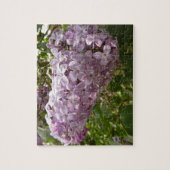 クラスタの薄紫花の春フローラ ジグソーパズル (縦)