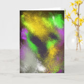 クラスタの黄色いグリーティングカード カード (黄色い花)