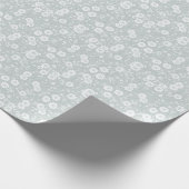 クラスタフラワーつる植物ミントのプリントフローラをブロック ラッピングペーパー (角)