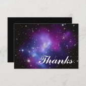 クラスターパープル銀河系天球写真 サンキューカード (正面/裏面)