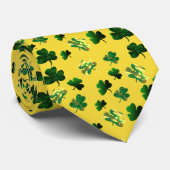 クラスター迷彩柄シャムロックデザイン ネクタイ (ロール)