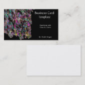 クラスターCarborundumジェムストーン鉱物 名刺 (正面/裏面)