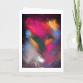 クラスタ赤いグリーティングカード カード (裏面)