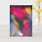 クラスタ赤いグリーティングカード カード (黄色い花)