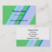 クラスダイアゴナルストライプデザイン 名刺 (正面/裏面)