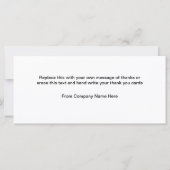 クラスダブルサイドフラットビジネスサンキューカード (裏面)