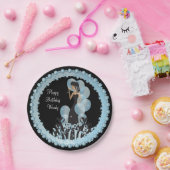 クラスディヴァガールズパーティー | パーソナライズ | アクア ペーパープレート (パーティー)