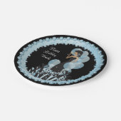 クラスディヴァガールズパーティー | パーソナライズ | アクア ペーパープレート (アングル)