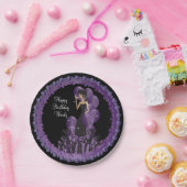 クラスディヴァガールズパーティー | パーソナライズ | パープル ペーパープレート (パーティー)