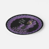 クラスディヴァガールズパーティー | パーソナライズ | パープル ペーパープレート (アングル)