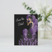クラスディヴァガールズパーティー |日付の保存 |紫 案内ポストカード (スタンド正面)