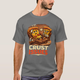 クラストの問題 楽しいレトロピザセラピーTシャツ Tシャツ