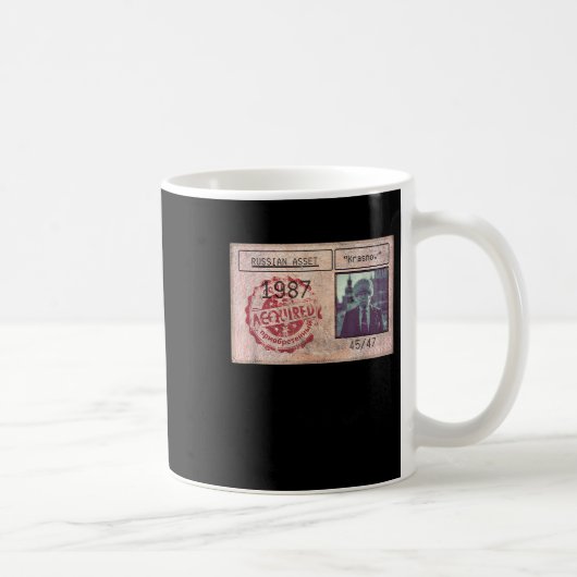 クラスノフロシアのトランプET政治的風刺 コーヒーマグカップ (右)