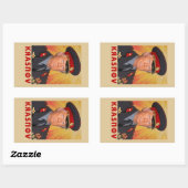 クラスノフ・トランプ 長方形シール (シート)