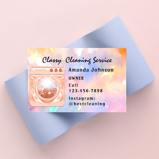 クラスハウスクリーニングサービスメイドコーラルランディB 名刺