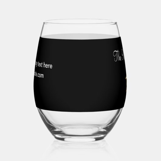 クラスバルク不動産仲介業者テーマ金ゴールドハウスシンボル ステムなしワイングラス (右)