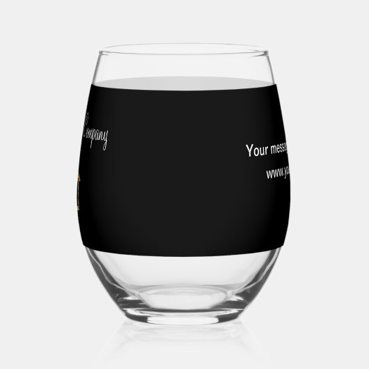 クラスバルク不動産仲介業者テーマ金ゴールドハウスシンボル ステムなしワイングラス (左)