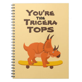 クラスバレンタインおもしろい かわいい 恐竜 赤 ノートブック