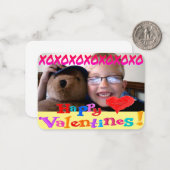 クラスパーソナライズされたバレンタインの日 ノートカード (正面/裏面インサイチュ)