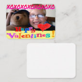 クラスパーソナライズされたバレンタインの日 ノートカード (正面/裏面)
