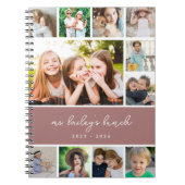 クラスパーソナライズされたフォトコラージュ先生 ノートブック (正面)