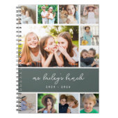 クラスパーソナライズされたフォトコラージュ先生 ノートブック (正面)