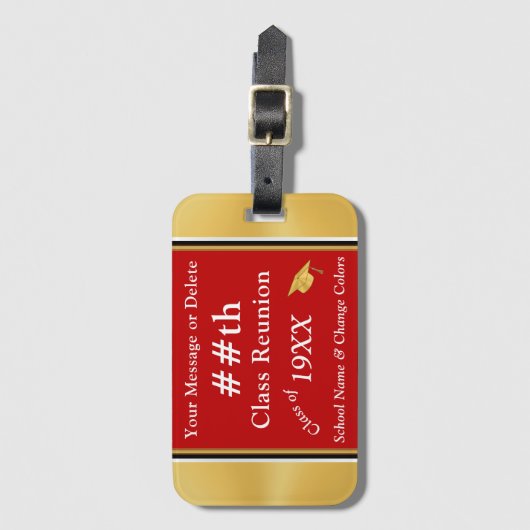 クラスパーソナライズされた懇親会の引き立て用ラゲッジタグ ラゲッジタグ (正面縦)