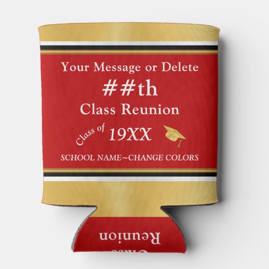 クラスパーソナライズされた懇親会ギフト、クーラーボックス 缶クーラー (裏面)