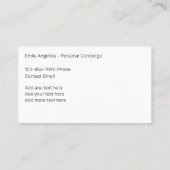 クラスパーソナルコンシェルジュプロフェッショナル 名刺 (裏面)