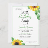 クラスヒマワリ90誕生日 招待状 (正面)