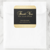 クラスビジネスプロフェッショナルサンキューユー金ゴールドブラック スクエアシール (バッグ)