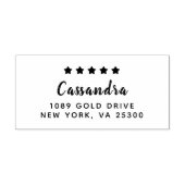 クラスファミリー名差出人住所 セルフインキングスタンプ (デザイン)