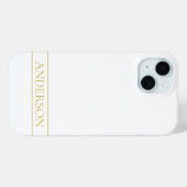 クラスフェイク金ゴールドストライプまたはDIY Case-Mate iPhoneケース (裏面 (横))