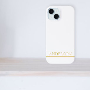 クラスフェイク金ゴールドストライプまたはDIY iPhone 15ケース