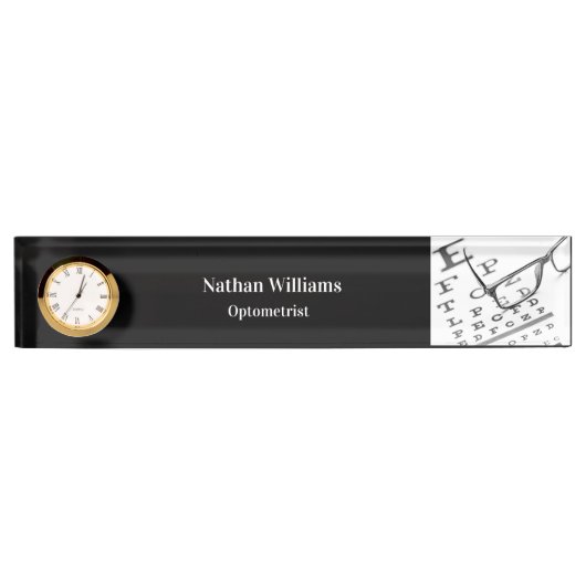 クラスフォトメトリックアイドクターデスク名プレート デスクネームプレート (正面)