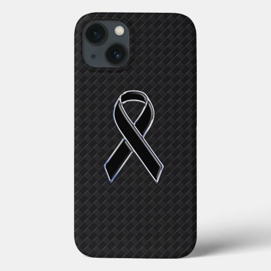 クラスブラッククロームスタイルリボン認識度 Case-Mate iPhoneケース (裏面)