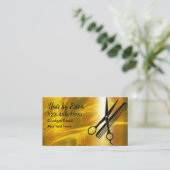 クラスヘアスタイリストアポイントメントカードデザイン 名刺 (スタンド正面)